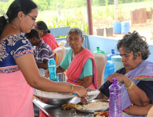 HELPING WIDOWS AND AGED